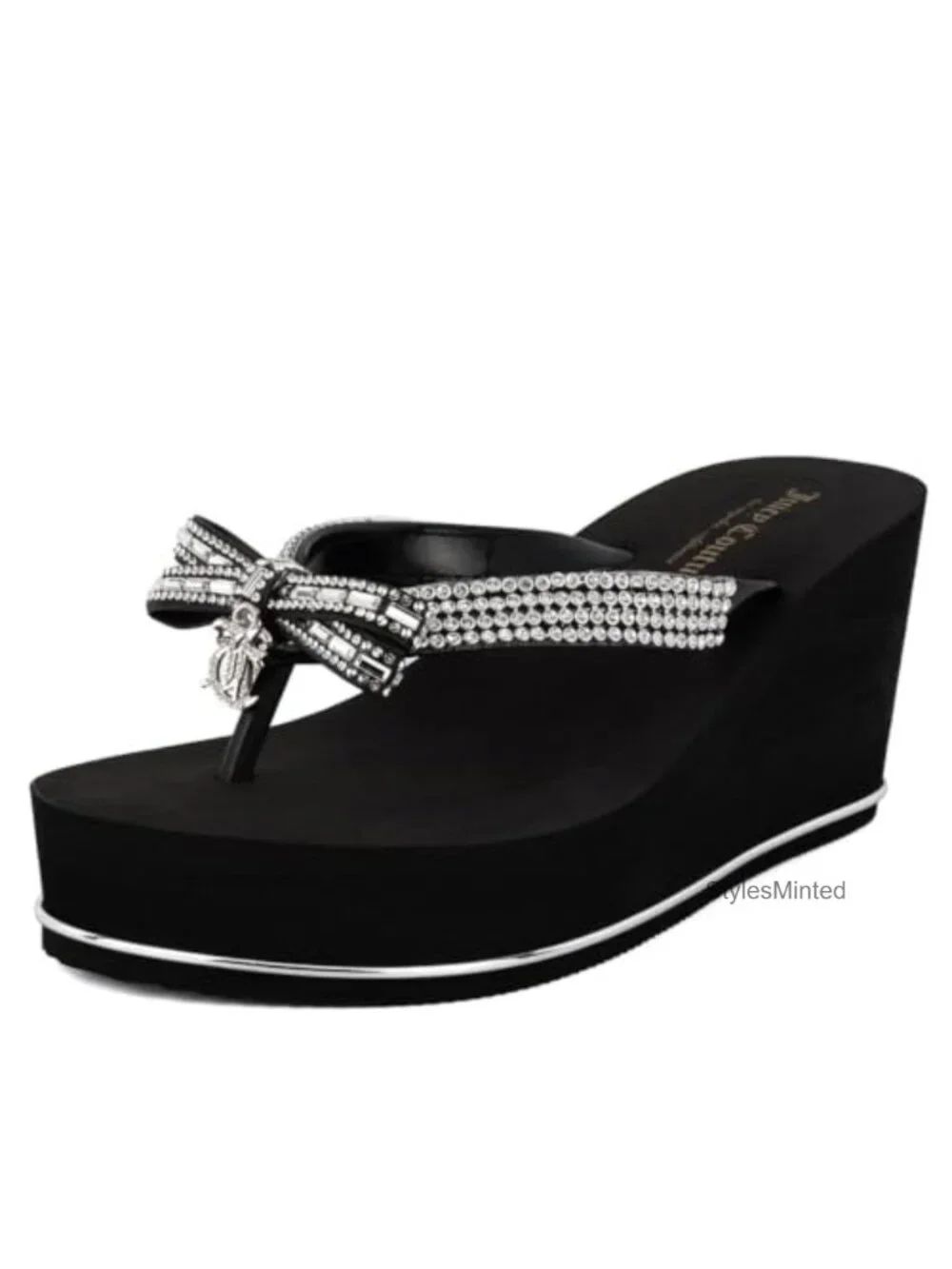 Juicy Couture Wedge Platform Flip Flops Sandals EVA Thong Slide Summer